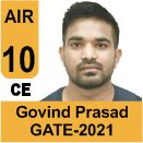 Govind-Prased-Bairwa-GATE-2021-Topper-AIR10-CE