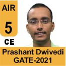 Prashant Dwivedi-GATE-2021-Topper-AIR5-CE