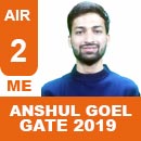 Ansul Goel, GATE 2019, RANK 2