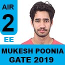  Mukesh-Poonia-(EE) GATE 2019, RANK 2